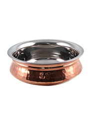 Raj 18cm Copper Handi without Lid, TCH005, 23cmx7 cm, Gold