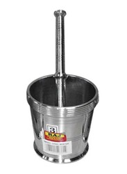 Raj Stainless Steel Mortar & Pestle, 7.5 x 8cm, Silver