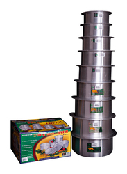 Tiger 9-Piece Aluminium Tope Set, Silver