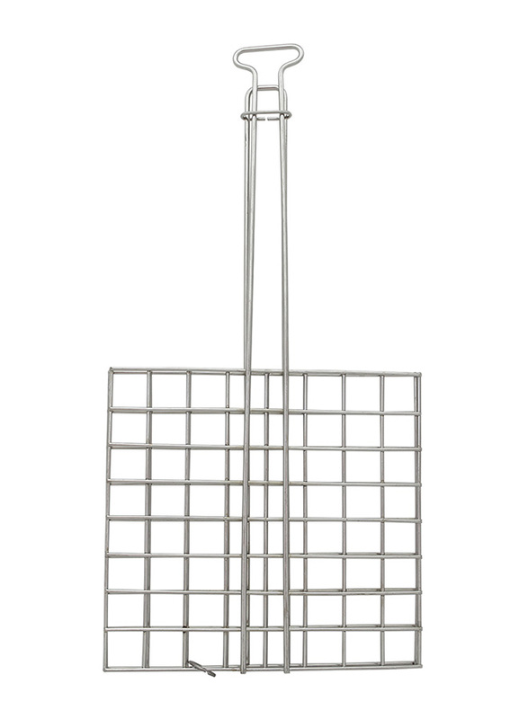 Raj Small Catering Grill Meat Holder, CGMH01, 27x27 cm, Silver