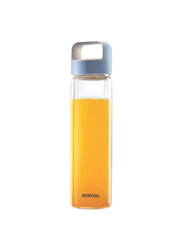 Borosil 550ml Neo Glass Water Bottle, BVUNEBLU550, Blue