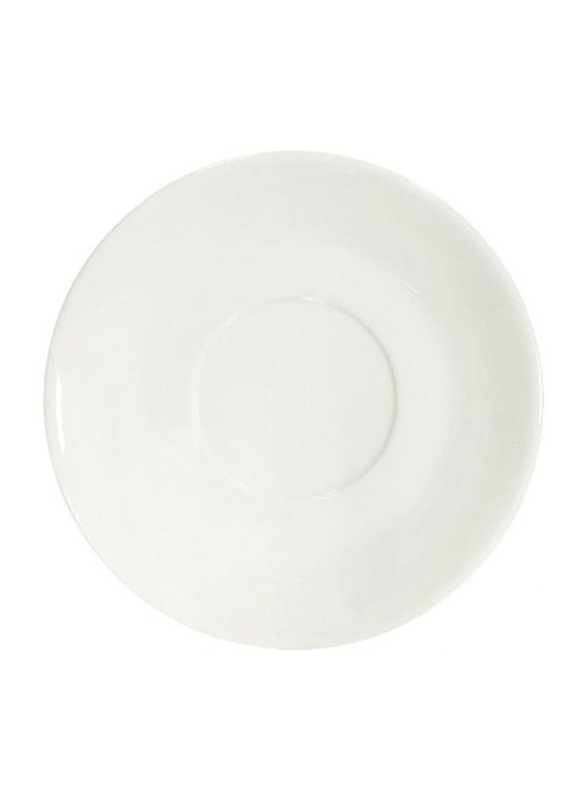 Dinewell 2-Piece Saucer/Soup Liner Set, DWP5009W, 6-inch, White