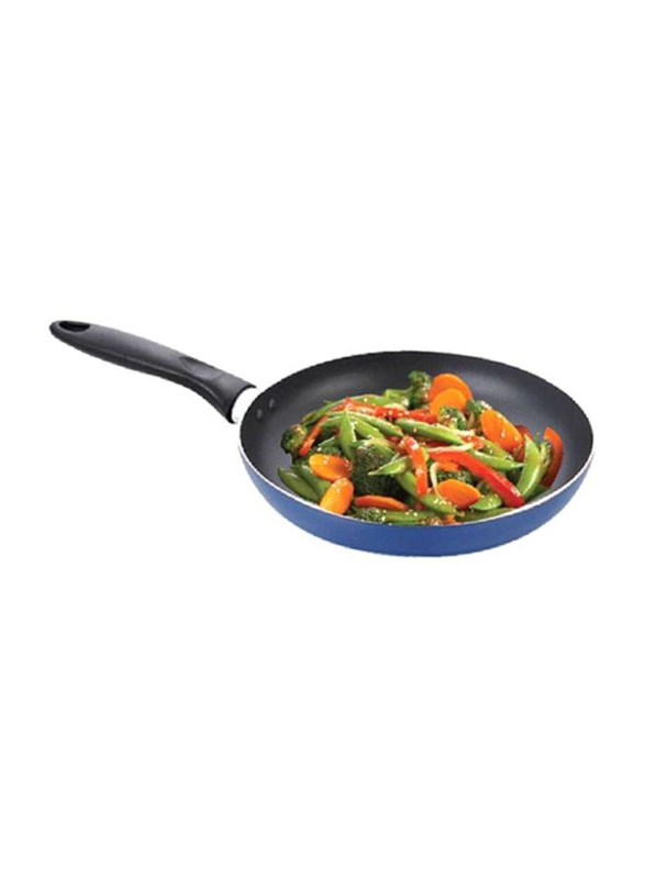 Raj 28cm Non-Stick Induction Frying Pan, RNF005, Blue/Black