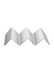 Raj Stainless Steel Portable Taco Holder for 2 Tacos, 13cm, Silver