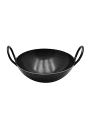 Raj 16.5cm Iron Cooking Kadai, IK0006, Black