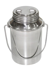 Raj Stainless Steel Screw Barni Storage Box, 1.5 Litres, Silver