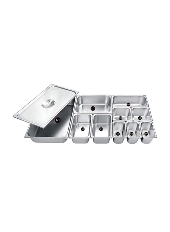 Raj 1/3x10cm Stainless Steel Gastronorm Pan, CS5731, Silver, 32.5x17.6x10cm