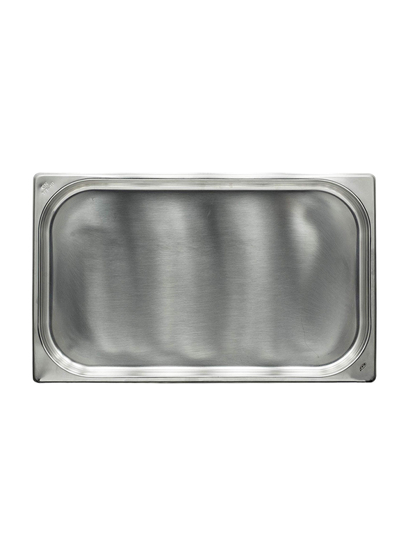 Raj 1/1x4cm Stainless Steel Gastronorm Pan, CS5701, Silver, 53x32.5x4cm