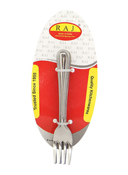 Raj 12-Piece Stainless Steel Royal Tea Fork Set, RC0005, Silver