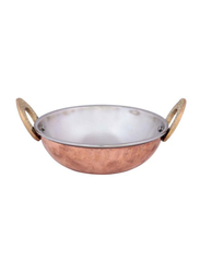 Raj 14cm Copper Kadai, TCK001, 14x4.5 cm, Gold/Silver