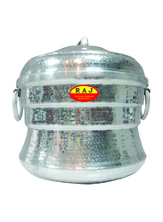 Raj 24-Iddly Aluminium Iddly Pot, AIP024, Silver