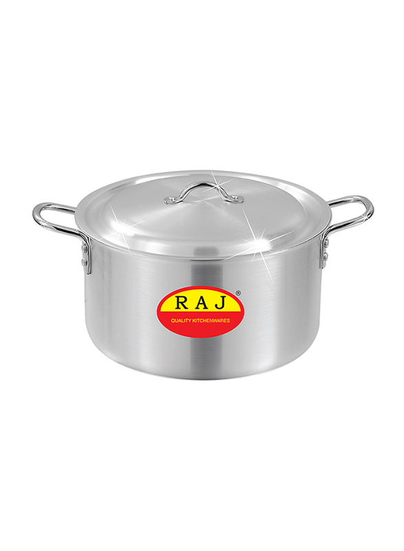 Raj 5-Piece Aluminium Cooking Pot Set, RATP03, Silver