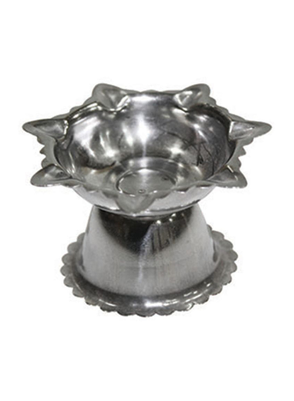 Raj 5cm Stainless Steel Deepak Diya, Silver