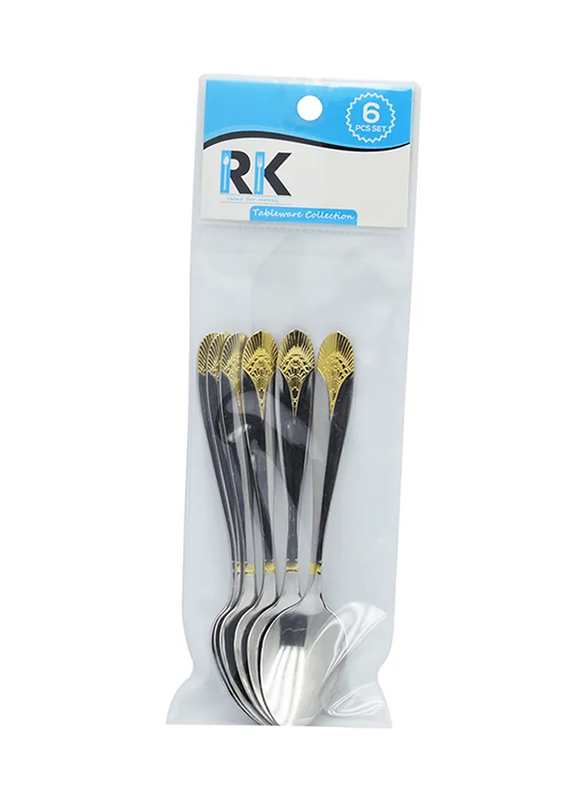 RK 14cm 6-Piece Stainless Steel Spoon Set, RK0069, Silver