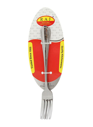 Raj 3-Piece Stainless Steel Pearl Desert Fork Set, PC0006, Silver
