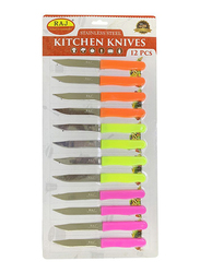 Raj 12-Piece Lazer Knife Set, RSSP26, Pink/Green/Orange