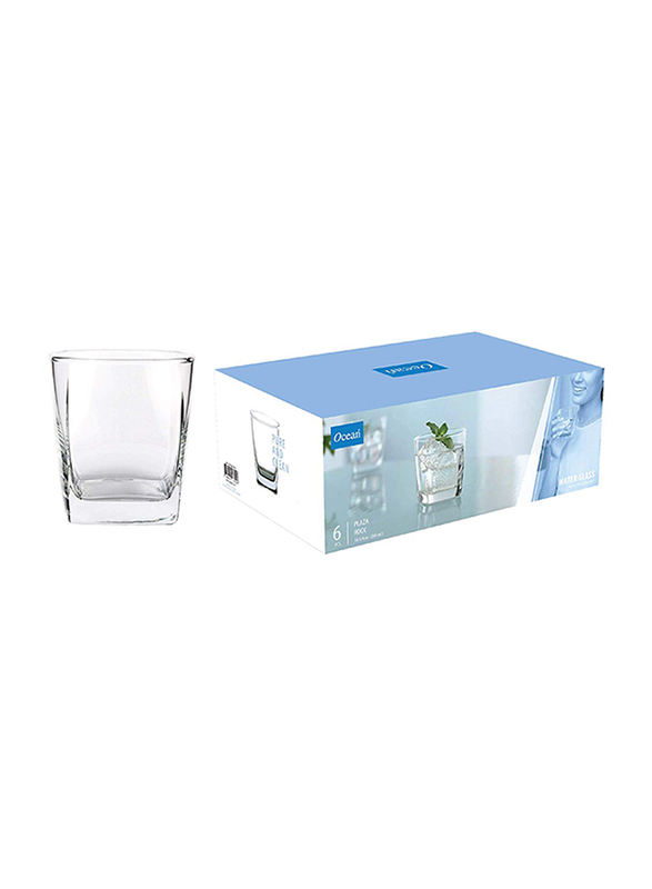 Ocean 295ml 6-Piece Set Plaza Rock Glass, B1101006, Clear