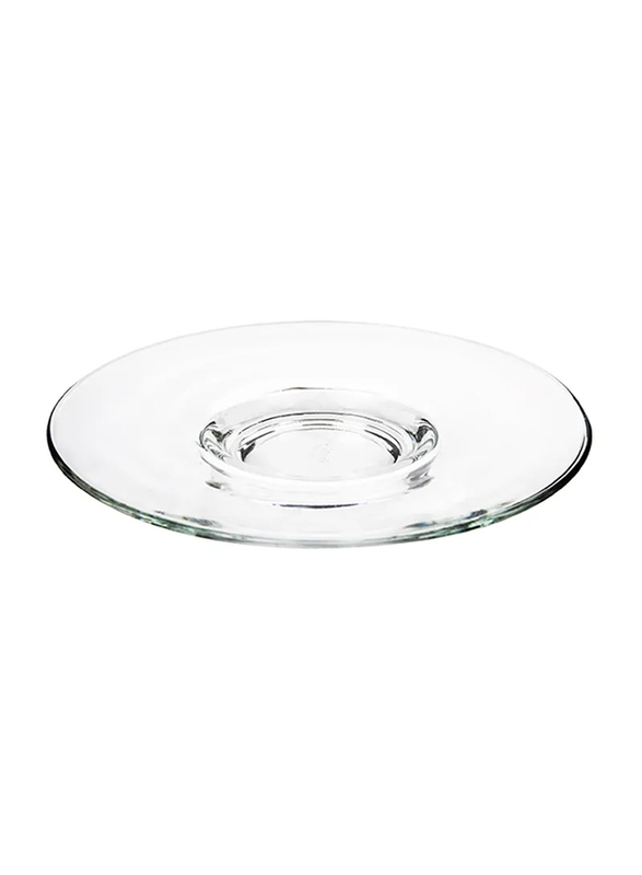 Ocean 6-inch 6-Piece Glass Kenya Saucer, P01671, Clear