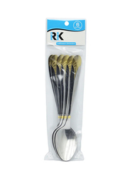 RK 20.5cm 6-Piece Stainless Steel Spoon Set, RK0068, Silver