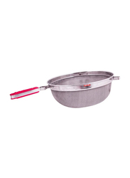 Raj 31cm Stainless Steel Rainbow Juice Strainer, Silver/Red