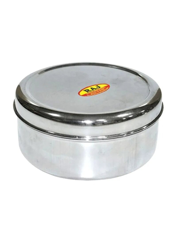 Raj Stainless Steel Food Container, Silver