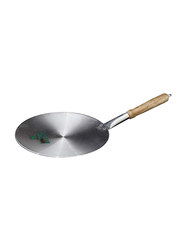 Tiger 30cm Aluminium Tawa with Handle, TATH12, Silver