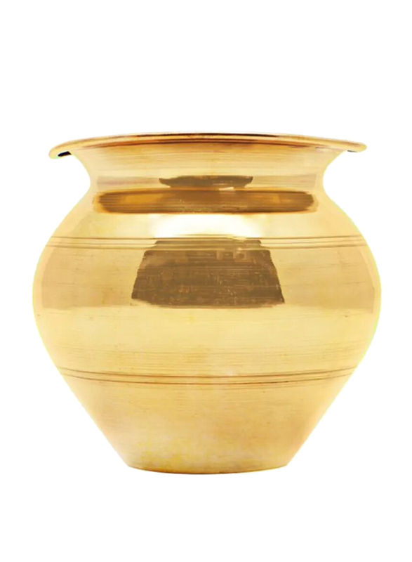 

Raj 10cm Metal Lotta Water Pot, CLG008, Gold