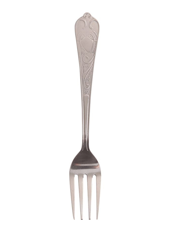 Raj 6-Piece Stainless Steel Aura Tea Fork Set, RK0047, Silver