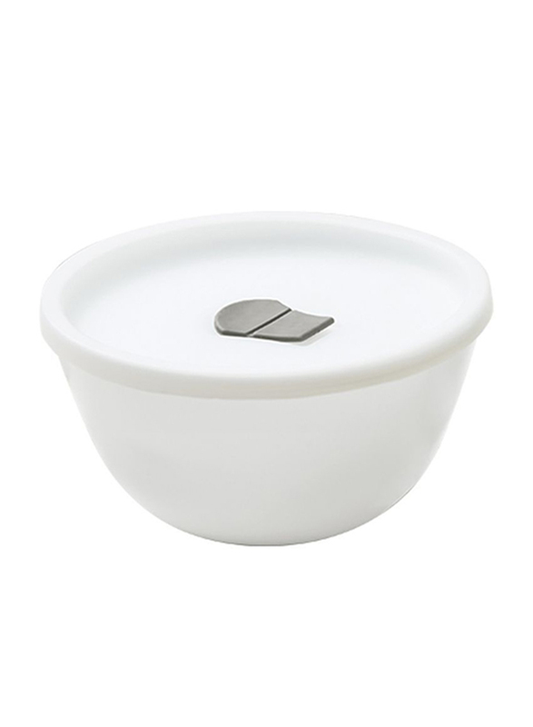 

Borosil 3-Piece Larah Opalware Mixing Bowl with Lid Set, 12DSPL06, White