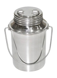 Raj Stainless Steel Screw Barni Storage Can, 8.5 Litres, Silver