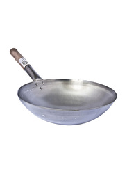 Chefset 33cm Iron Chinese Wok, CS0265, Silver