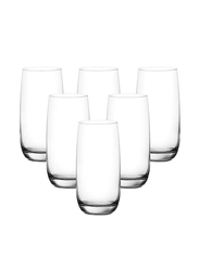 Ocean 370ml 6-Piece Iris Hi Ball Glass Tumbler Set, C13013, Clear