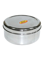 Raj Puri Dabba Storage, 12.5 x 5.5cm, Silver
