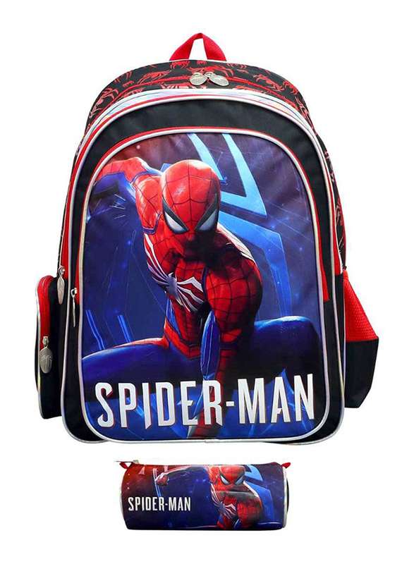 

Spiderman Games Backpack + Pencil Case, 16 inch, Black/Red