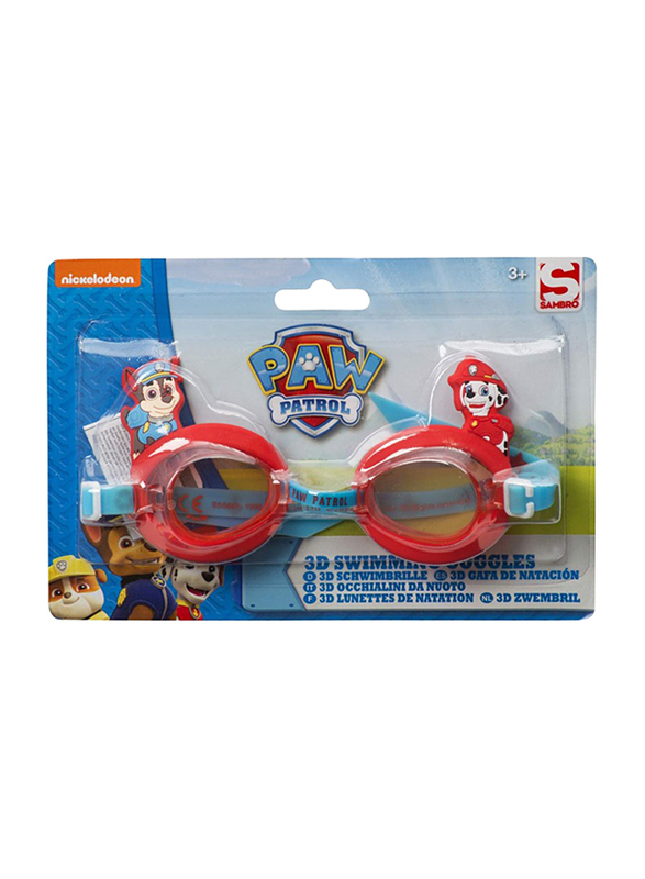 

Paw Patrol Sambro 3D Swimming Goggles, Red