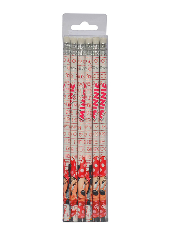 

Minnie Style Icon Wooden Pencil, 12 Pieces, Red