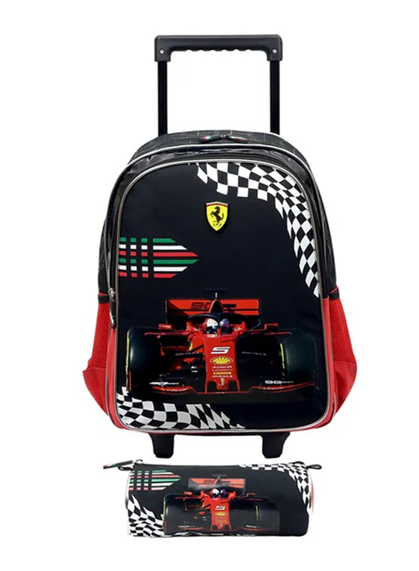 

Ferrari To Be 1st Trolley Bag + Pencil Case, 16 inch, Black