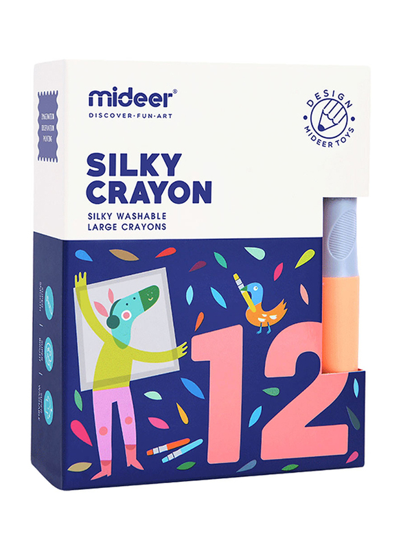

Mideer Washable Colouring Crayons, 12 Pieces, Multicolour