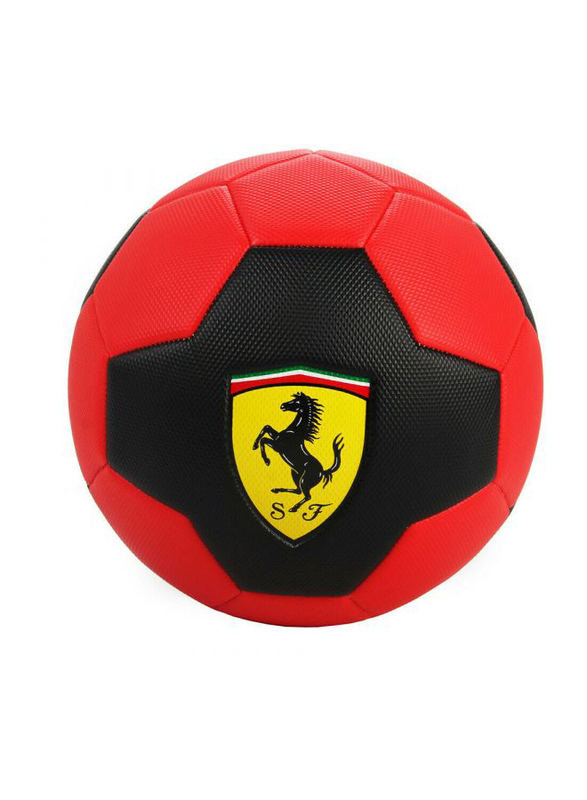 

Ferrari Soccer Ball, Size 5, Black/Red