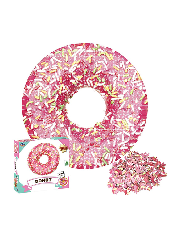 

Supersized Puzzles 300-Piece Donut Puzzle, Pink