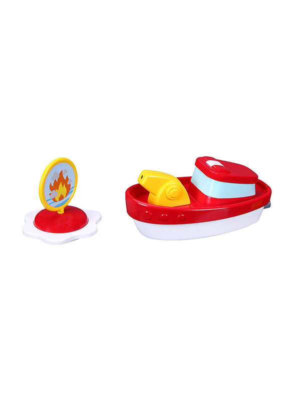 

Bburago B16-89015 BB Junior Splash N Play Fire Boat, Red