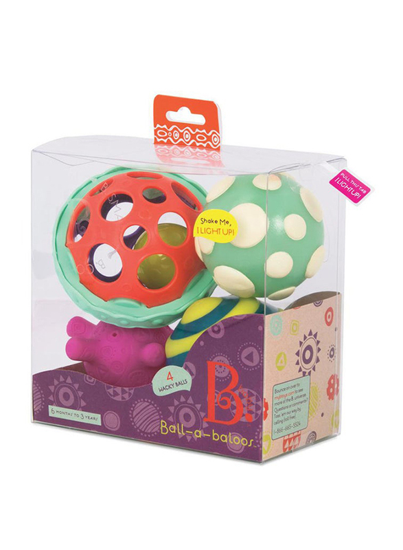 

B Baby Textured Balls, Multicolour