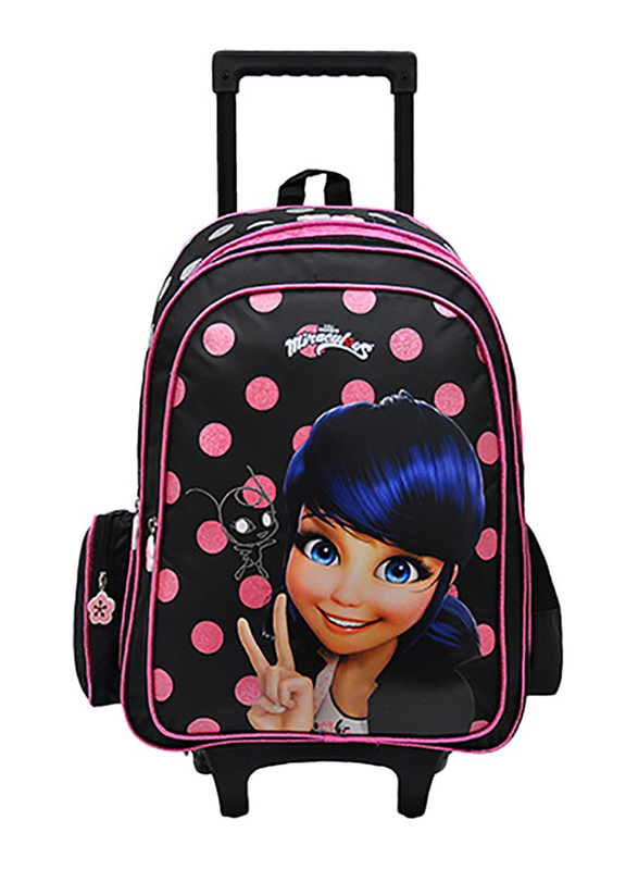 

Lady Bug Cute And Hero Trolley, 18 inch, Black/Pink