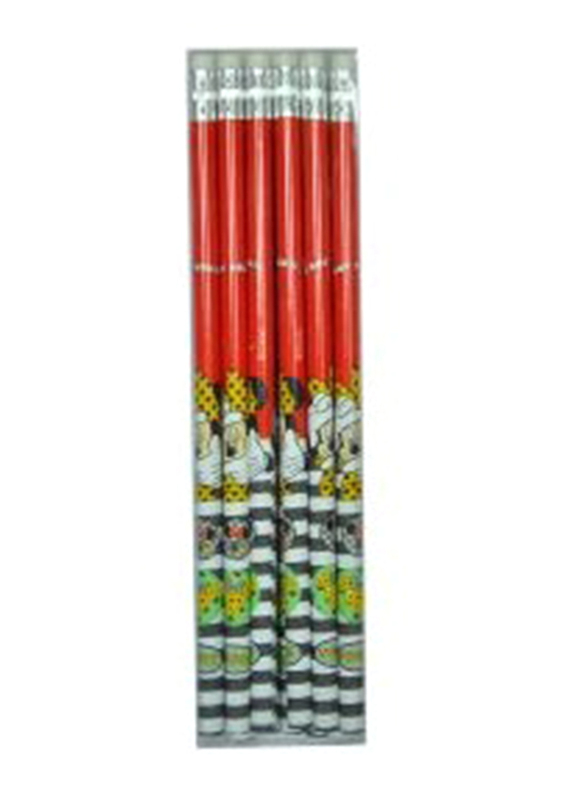 

Minnie I Got You Wooden Pencil Set, 12 Pieces, Red/Green