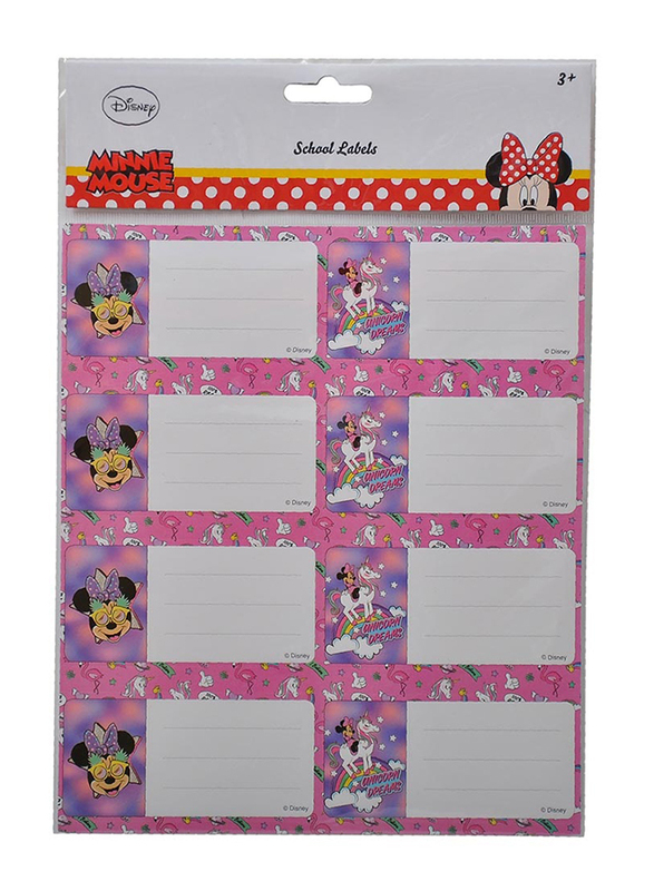 

Minnie Bring Name Label, Pink