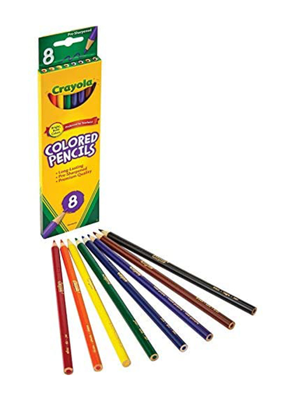 

Crayola Long Coloured Pencils, 8 Pieces, Multicolour