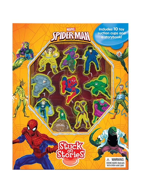 

Marvel Spider Man Activity Book Stuck on Stories, Hardcover Book, By: Phidal Publishing Inc.