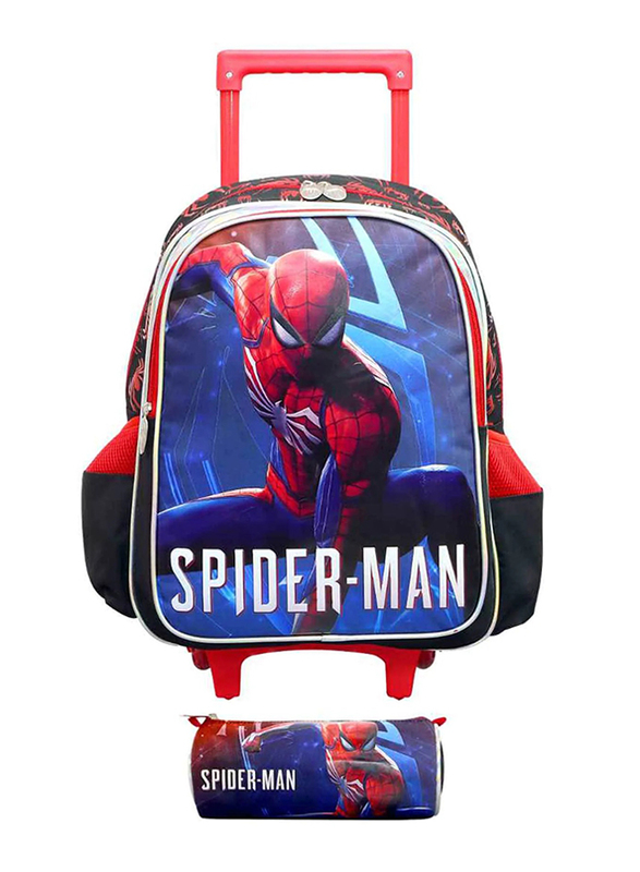 

Spiderman Games Trolley Bag + Pencil Case, 16 inch, Black/Red