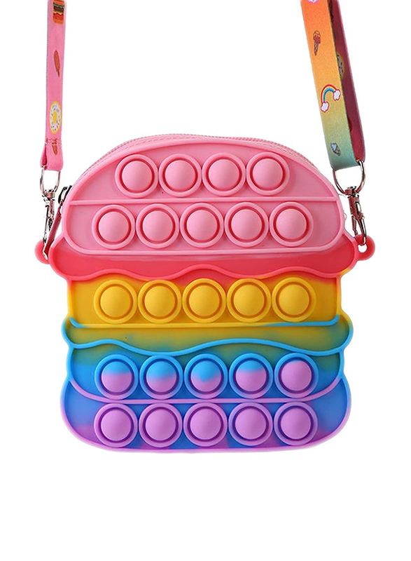 

Bubble Pops Burger Fidget Shoulder Bag, Pink