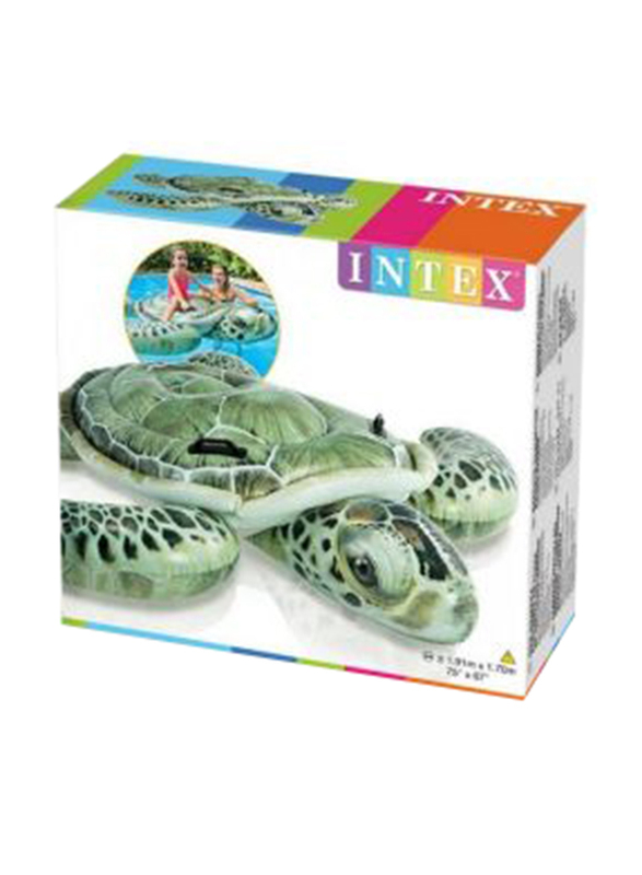 

Intex Realistic Sea Turtle Rideon Floater, Green
